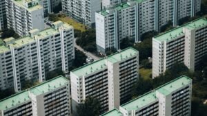 서울 아파트 단지 항공 사진 - 전세 월세 전환